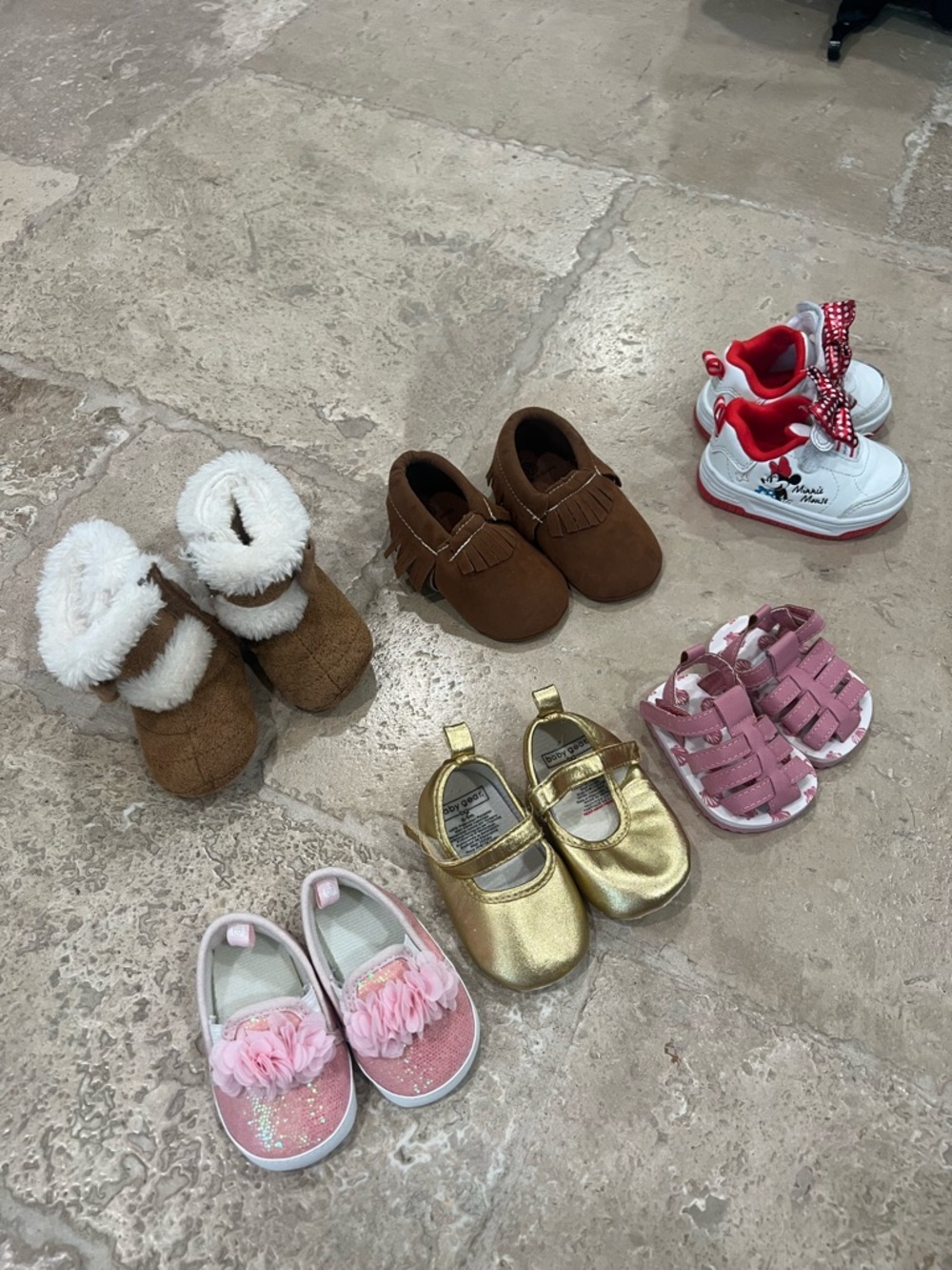 Assorted Sizes for 1st Year infant Baby girl shoes